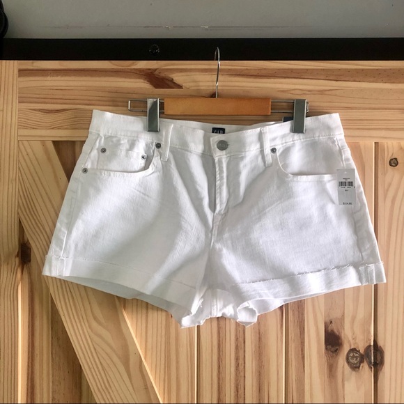 White Denim Shorts-GAP-Stretch-Size 31 - Picture 5 of 5